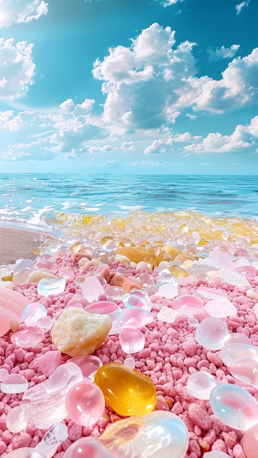 aesthetic cute wallpapers 4k lockscreen of pretty gem beach