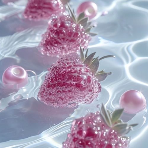 aesthetic cute wallpapers 4k locakscreen of juicy strawberries