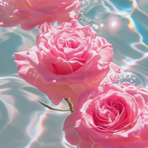 aesthetic cute wallpapers 4k lockscreen of floating roses