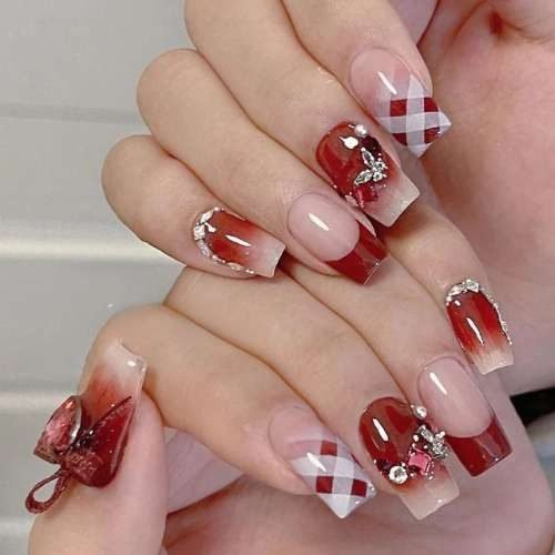 28+ summer nails 2024 trendy red nails