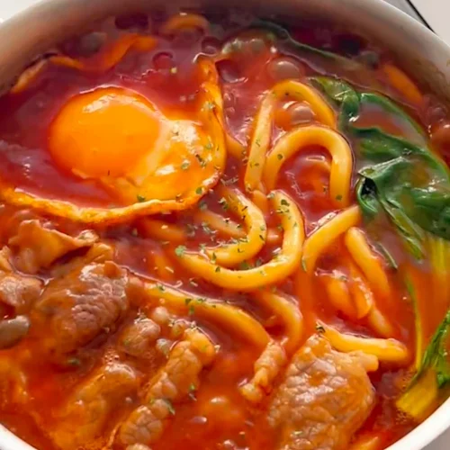 tomato beef udon