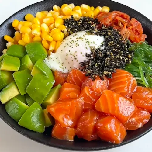 sashimi salmon bowl